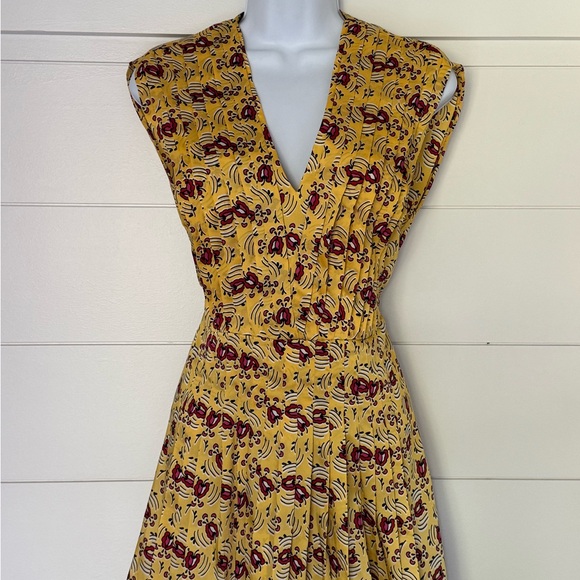 Zara Yellow Floral Sleeveless Dress, Women’s S - Picture 2 of 8